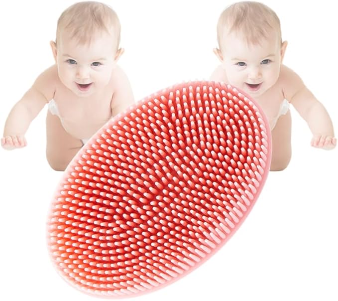 Special Supplies sensory brush for therapy，sensory brushes for autism kids，A soothing tool suitable for Children and infants, suitable for bathing (Pink)