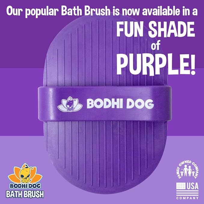 Bodhi Dog Shampoo Brush | Pet Shower & Bath Supplies for Cats & Dogs | Dog Bath Brush for Dog Grooming | Long & Short Hair Dog Scrubber for Bath | Professional Quality Dog Wash Brush