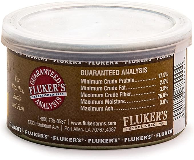 Fluker's Gourmet Canned Food for Reptiles, Fish, Birds and Small Animals, Crickets, 1.2 oz (Pack of 2)