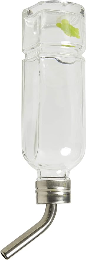 Lixit Chew Proof Flat Sided Water Bottles for Rabbits, Ferrets, Rats, Birds, Hamsters, Guinea Pigs, Chinchillas Gerbils and Other Small Animals (6oz)