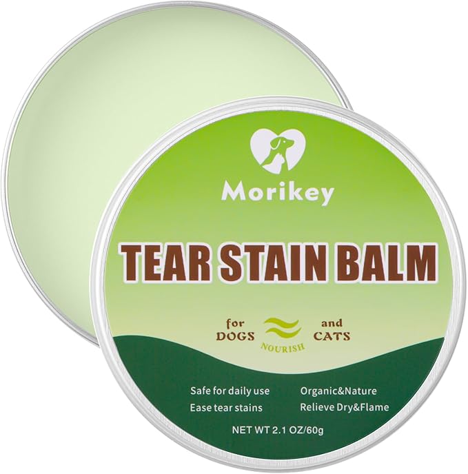 Pet Tear Stain Remove Balm,2.1oz 100% Organic & Natural Planted Balm Soother & Moisturizer Eye Care for Dogs and Cats,Relief Eye Area dry, tear stain,Gentle and Non-irritation