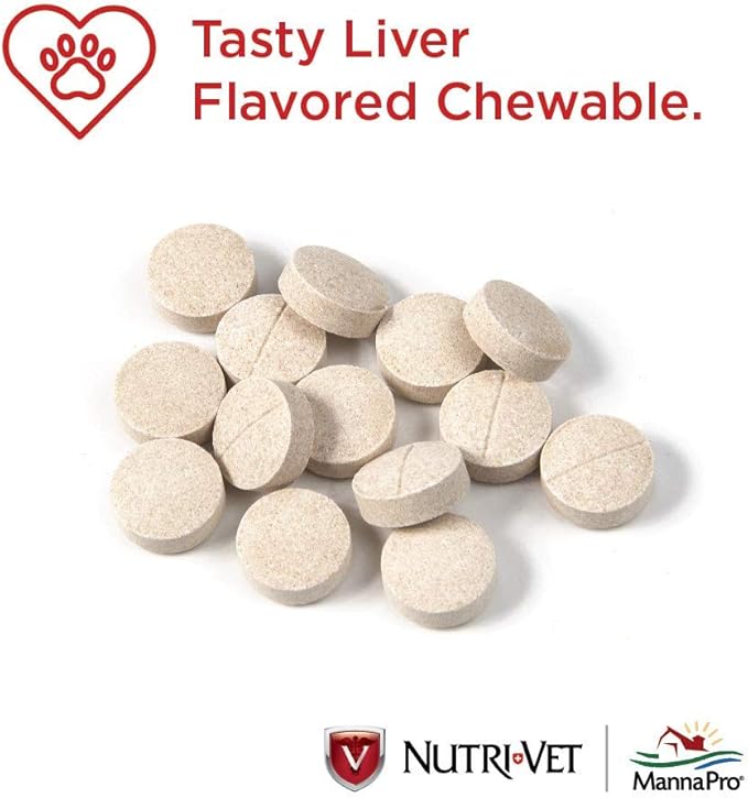 Nutri-Vet Hip & Joint Chewable Dog Supplements | Formulated with Glucosamine & Chondroitin for Dogs | 180 Count