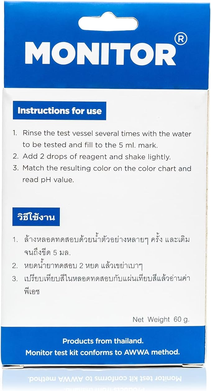 Generic Monitor pH 7.1-8.9 Test KIT (400 Tests) - Monitor Aquarium and aquaculture Water Quality