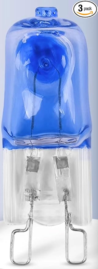 3 PACK UVA UVB Reptile Light Halogen Bulbs Beads Heat Lamp (50 Watt) Day Blue