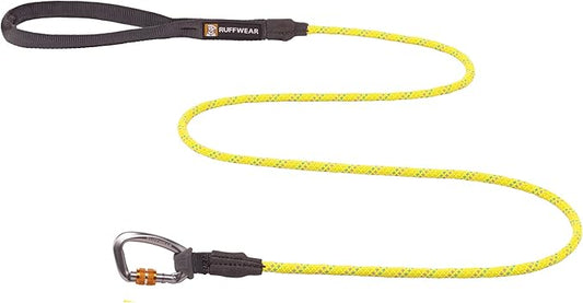 Ruffwear, Knot-a-Leash Dog Leash, Reflective Rope Lead with Carabiner, Lichen Green, Small