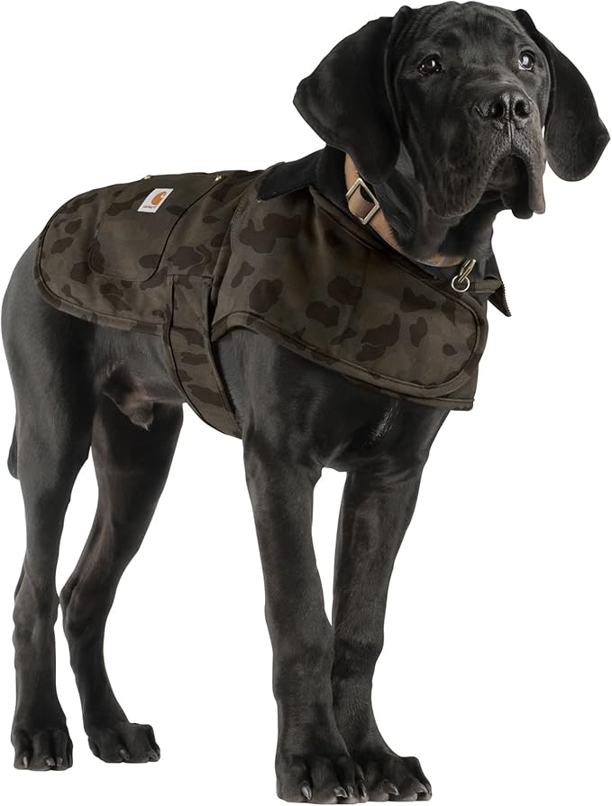 Carhartt Firm Duck Insulated Dog Chore Coat, Duck Camo Tarmac, Medium