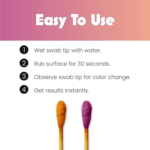 Lead Test Kit - 10 x Instant Testing Swabs for Lead (inc Lead Paint) Rapid Test Strips - Results in 20 seconds.