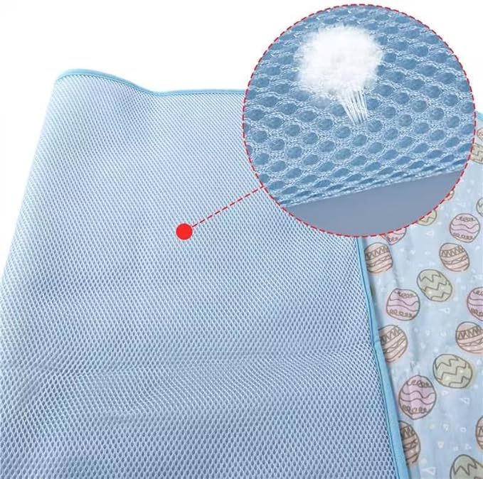 NACOCO Pet Cooling Mat Cat Dog Cushion Pad Summer Cool Down Comfortable Soft for Pets and Adults (S,Blue)