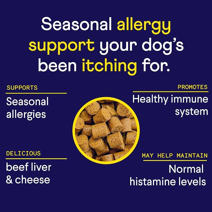 Finn Allergy & Itch for Dogs | Allergy, Itchy Skin & Immune Support w/Bee Propolis + Probiotics | 90 Soft Chews