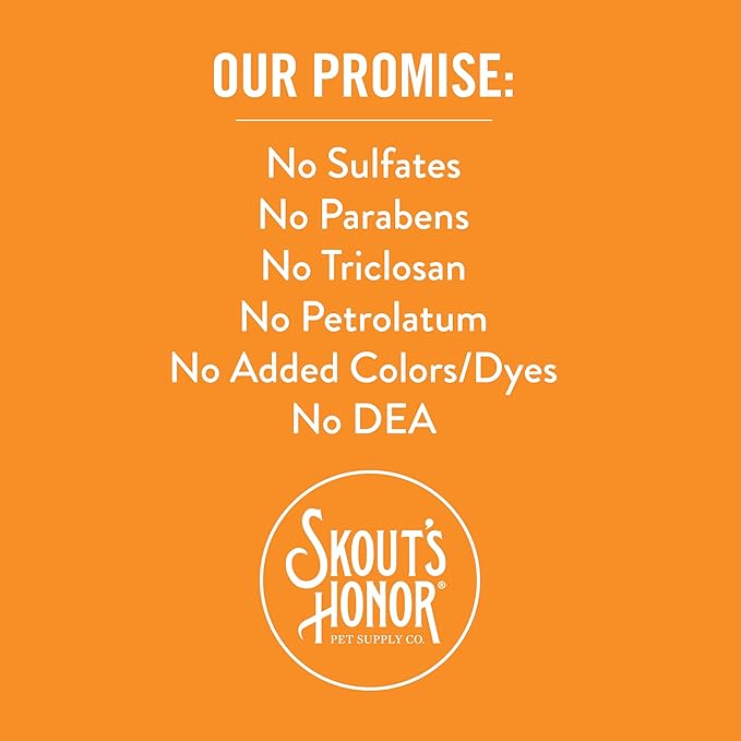 Skout's Honor Probiotic Cat Shampoo & Conditioner with Avocado Oil & Omega-3s, 97% Natural, Paraben & Sulfate-Free, Cruelty-Free, 16oz, Honeysuckle