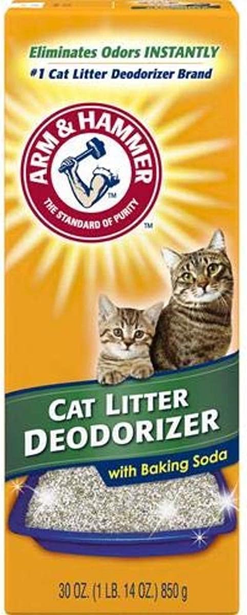 Bundle of Arm & Hammer Forever Fresh Clumping Cat Litter Lavender, MultiCat 18lb with 20% More Lavender Freshness, Pet Friendly with Essential Oils + ARM & Hammer Cat Litter Deodorizer 30 oz