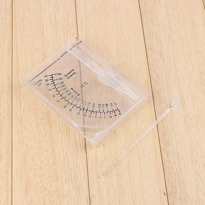 TOPINCN Saltwater Hydrometer Salt Water Salinity Meter Accurate Automatic Hydrometer Salt Water Salinity Meter for Fish Tank