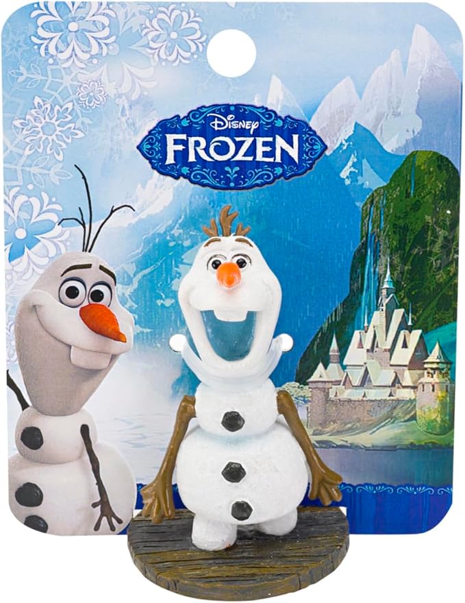 Penn-Plax Officially Licensed Disney's Frozen Mini Olaf Ornament - Instantly Create an Underwater Frozen Scene, Perfect for Fans of Disney's Frozen! Perfect for Fish Tanks and Small Aquariums! (FZR30)