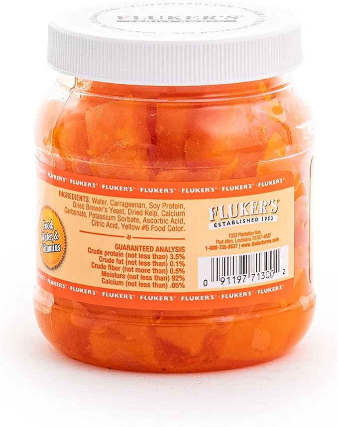 Fluker's Orange Cube Complete Cricket Diet, Gut Load Food for Feeder Insects and Live Crickets, Provides Vitamins, Minerals, and Hydration, 6 oz