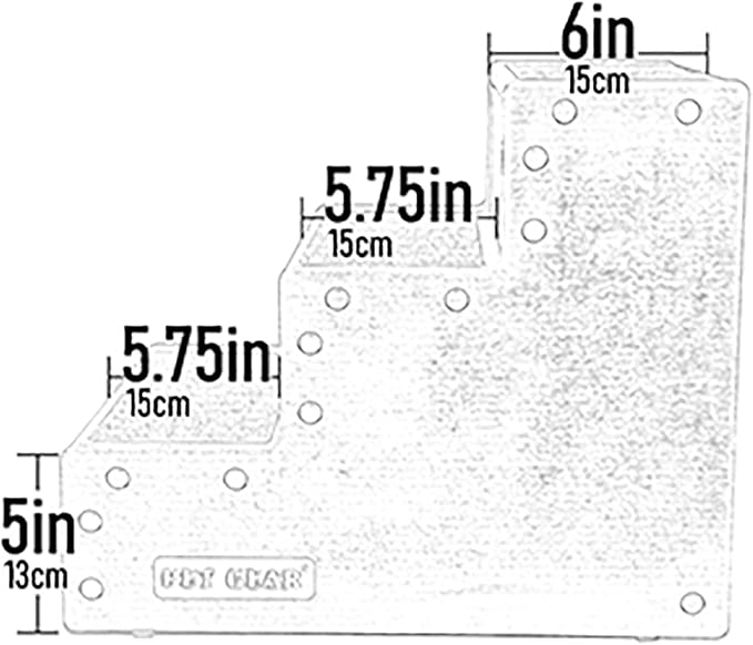 Pet Gear Pet Step III Pet Stairs for Small Dogs and Cats Up to 50 pounds, Lightweight, No Tools Required