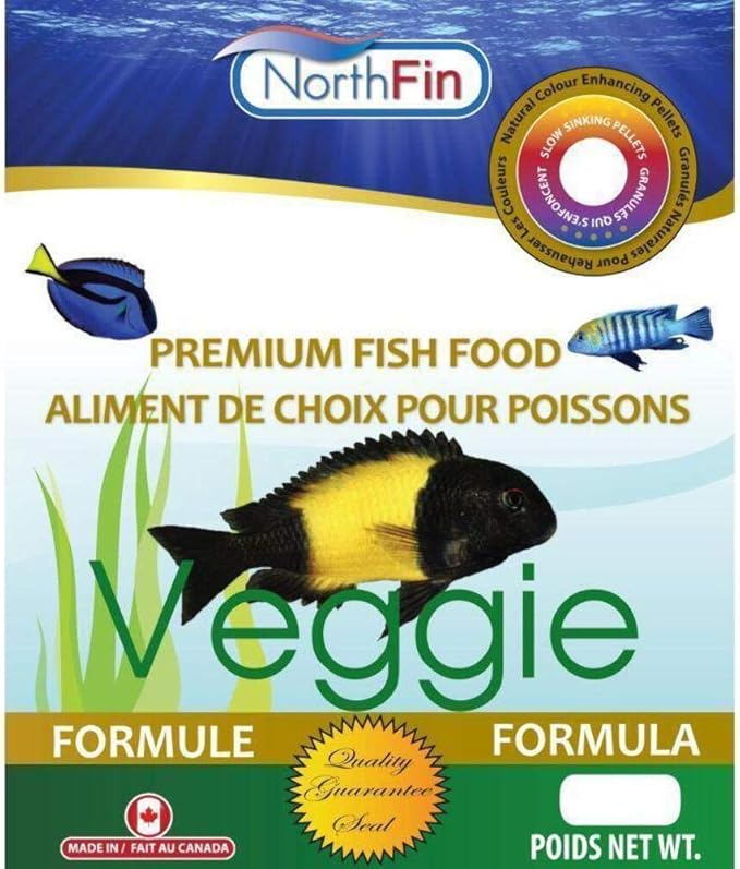 Northfin Fish Food Veggie Formula Slow Sinking Pellets (1mm 500g)
