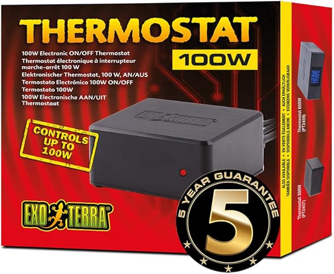 Hagen Exo-Terra Electronic ON/Off Thermostat, 100 Watt