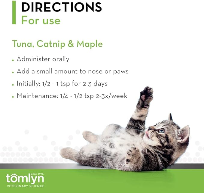 Tomlyn Laxatone Tuna-Flavored Hairball Remedy Gel for Cats and Kittens, 4.25oz