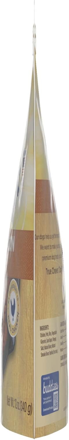 Blue Buffalo True Chews Premium Natural Dog Treats, Chicken and Bacon 12 oz bag