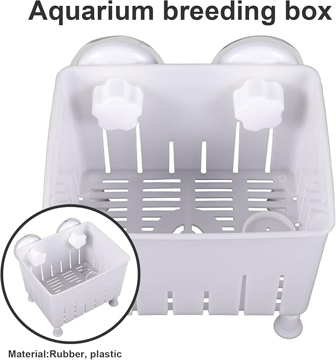 1 Set Aquarium Box Tortoise Separator Breeding Tank Aquarium Nursery Tortoise Breeding Holder Fish Case Betta Fish Tank with Divider Fish Breeding Case