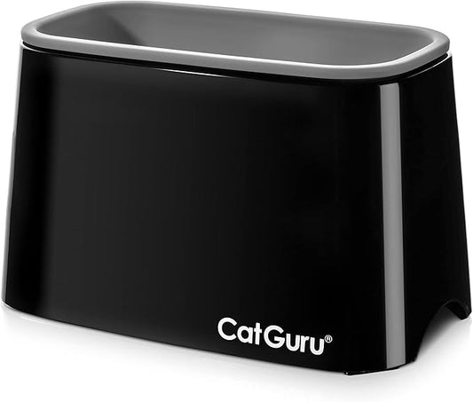 CatGuru Premium Cat Litter Scoop Holder, Scooper Caddy, Scoop Stand Pairs with Any Cat Litter Box and Fits Most Cat Litter Scoops (Black)