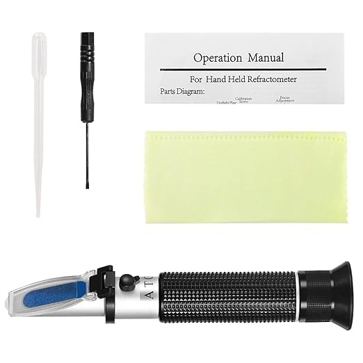 Seawater Salinity Refractometer,V-Resourcing Automatic Temperature Compensation Sea Water Salinity Measurer for Aquarium, Hydrometer, 0-100ppt & 1.000-1.070 Salinity Specific Gravity