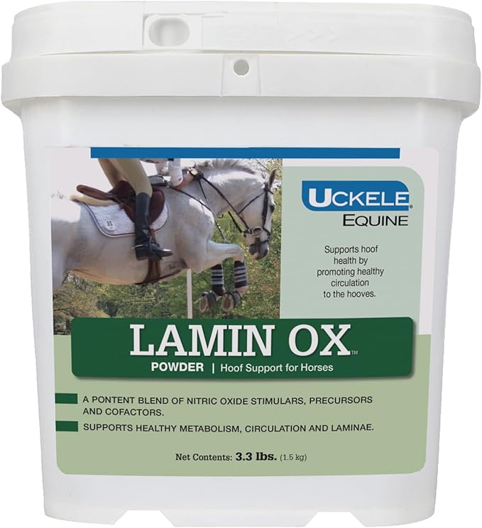 Uckele LaminOX Horse Supplement - Hoof Support for Horses - Equine Vitamin & Mineral Supplement - 3.3 pound (lb)