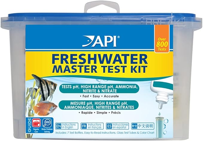 API 800-Test Freshwater Aquarium Water Master Test Kit with Stress Coat Water Conditioner, Aloe Vera, 16-Ounce