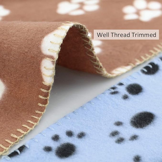 Comsmart Warm Paw Print Blanket/Bed Cover for Dogs and Cats