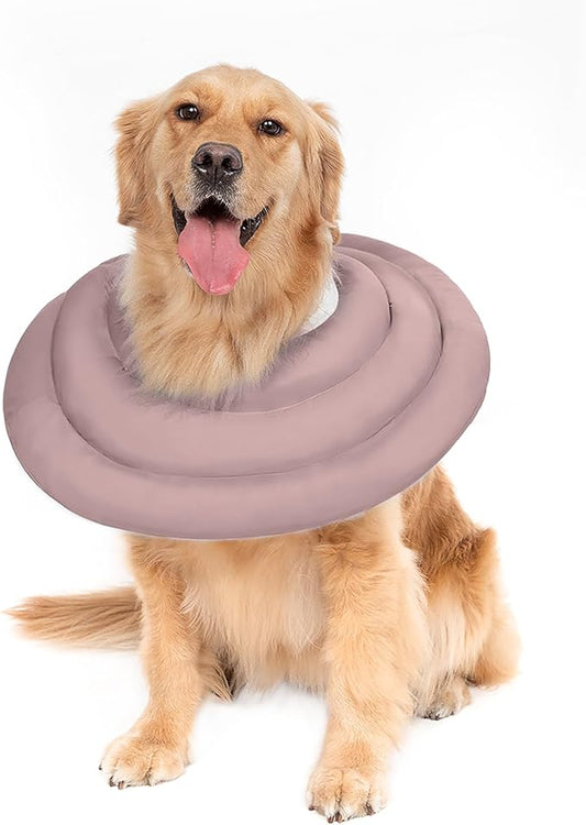 Dog Cones for Large Dogs,Comfortable Adjustable Soft Dog Cone Alternative After Surgery,Elizabethan Donut Collar for Large Dogs Recovery,Different Sizes for Cats,Medium Dogs and Small Dogs