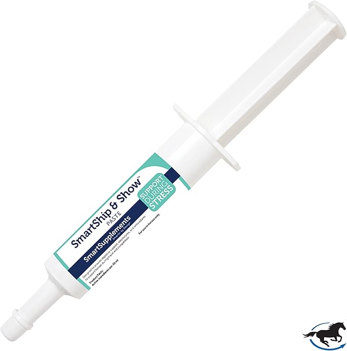 SmartPak SmartShip & Show Paste Travel Ready Probiotics & Prebiotics | Enriched for Digestive Health to Support Your Horse During Trailering, Competition & Stress, Butterscotch Flavor, Pack of 6 Tubes