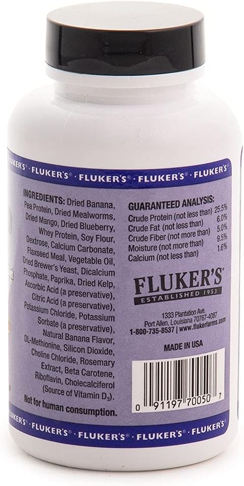 Fluker's Premium Crested Gecko Diet, Fruit & Insect Flavor, 4 oz