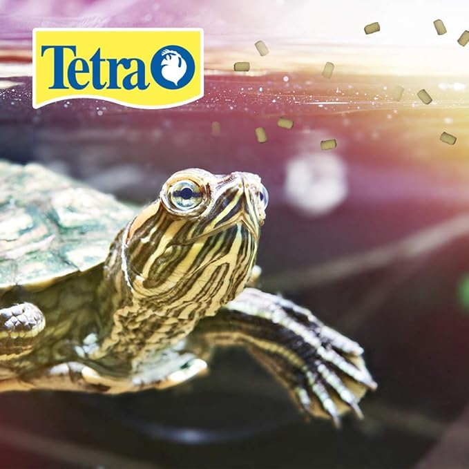 Tetra TetraFauna PRO ReptoMin Pro Sticks Adult Turtle Formula Daily Diet for Aquatic Turtles, 8.11 oz and TetraFauna ReptoGuard Turtle Health Conditioner 3 Count, Slow-Release (19514)