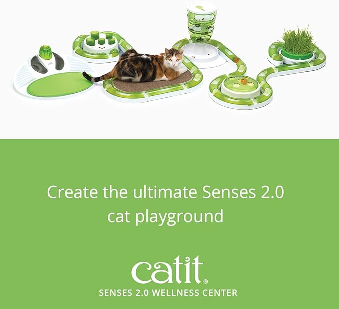 Catit Senses 2.0 Wellness Center Cat Toy - Interactive Multi-Purpose Relaxation Spot with Catnip Included