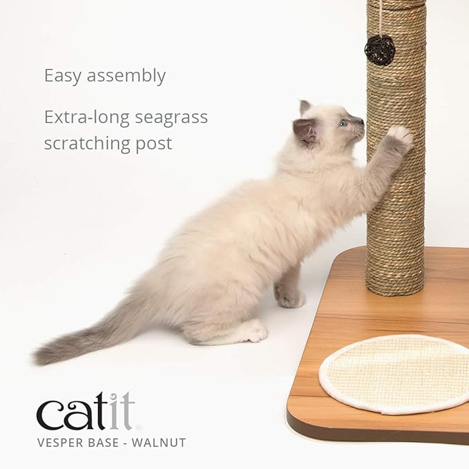 Catit Vesper Cat Tree, Base, Walnut, 52042