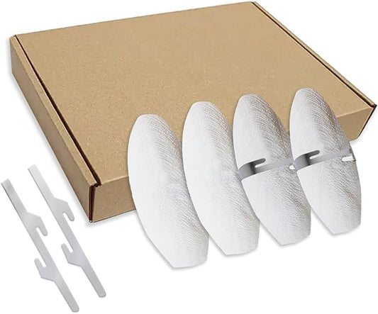 Jmxu's 3.5"-4" Cuttlebone for Birds Parakeets, Cuddle Bone with Metal Holder, Cuttlefish Bone for Sharp Beaks, Natural Birds Calcium for Parrots Cockatiels Tortoises, 4 Pcs