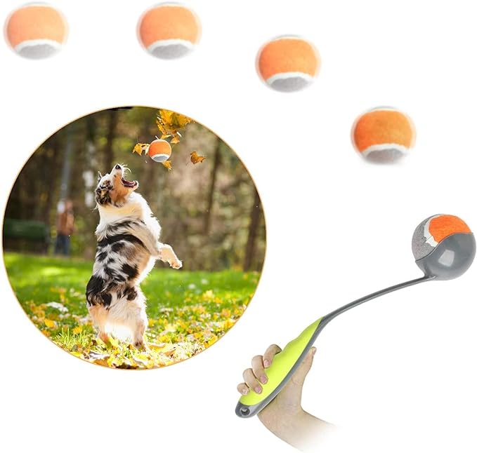 PAWISE Dog Ball Launcher Dog Fetch Toy Dog Tennis Ball Thrower