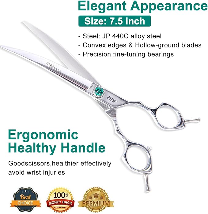 Dog Grooming Scissors Set 4 in 1 Professional Pet Shears Made Of Japanese Advanced Stainless Steel Professional Grooming Scissors for Dogs Cats and Other Pets