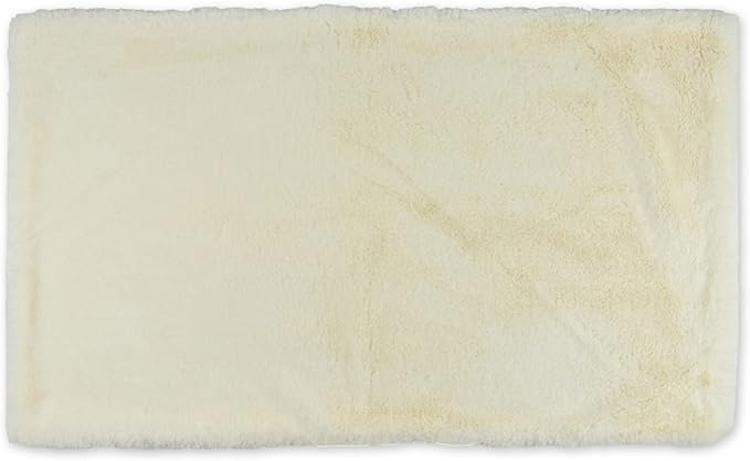 Bone Dry Faux Fur Pet Cage Liner, XXX-Large - 29 x 48", White