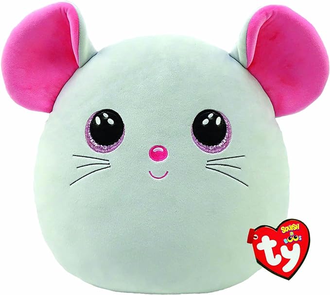 Ty Toys - Squish a Boo Mouse Catnip - 31 CM 2009138 Grey.