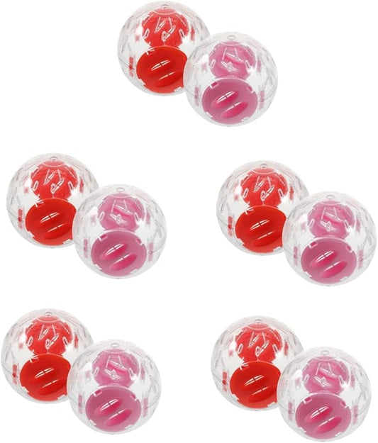 10 Pcs Small Hamster Sports Ball Hamster Stuff Hamster Balls for Dwarf Hamsters Small Pet Running Balls Small Hamster Ball Hedgehog Running Balls Cage Rat Exercise Balls