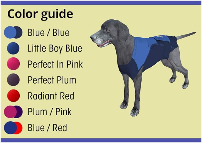 SurgiSnuggly E Collar Alternative Cone for Dogs After Surgery, It's Easier Than Dog Cones for Large Dogs and It's Made with American Textile to Protect Your Pet S BB