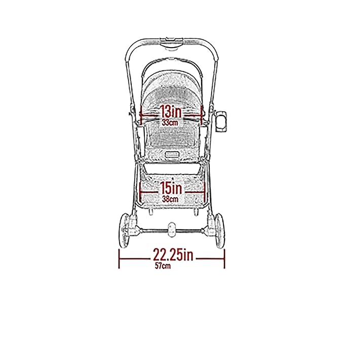 Pet Gear 3-in-1 Travel System, View 360 Stroller Converts to Carrier and Booster Seat with Easy Click N Go Technology, for Small Dogs & Cats, 4 Colors