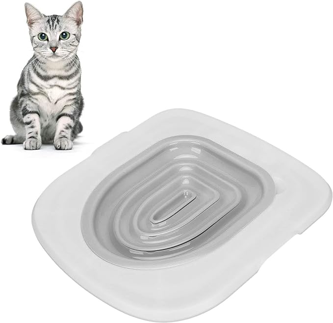 Cat Toilet Training Kit,Cat Toilet Trainer, Universal Reusable Cat Toilet Training for Home Toilet,Train Your Cat to Use The Toilet,for Round & Elongated Toilet Seat Size