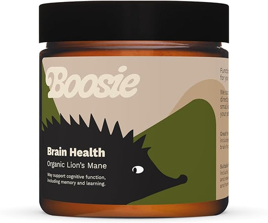 Boosie Organic Adaptogenic Powder for Dogs and Cats - Supports Brain Health and Immune System - Lion’s Mane Mushroom - 100% Natural Without Additives or Preservatives - Pet Nutrition