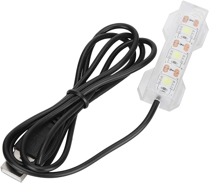 GLOGLOW Aquarium Light, USB Aquarium Light Weight Small Water Plant Light Fish Desktop Mini Decoration Soft LED Lighting Lamp