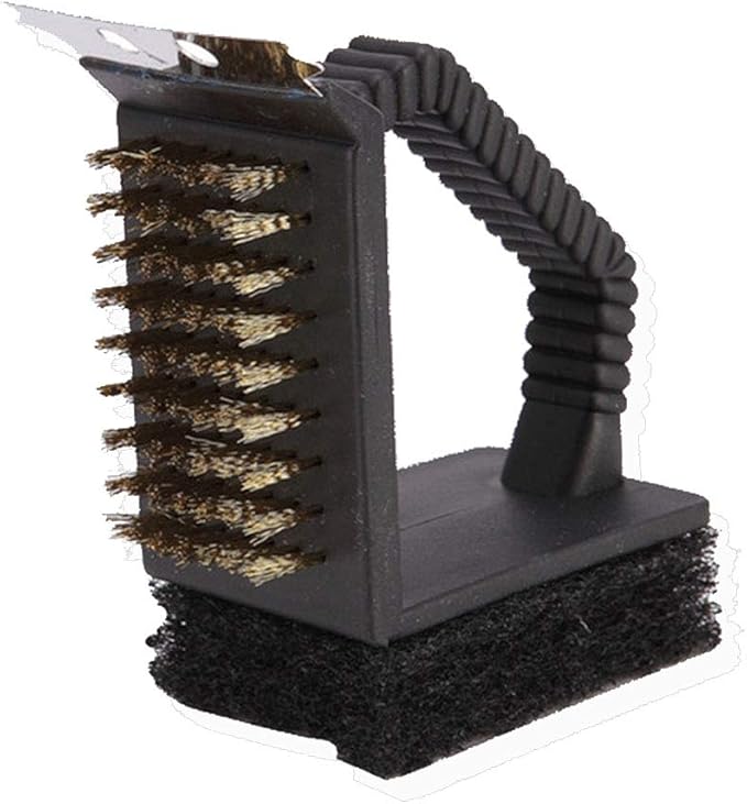 Bonaweite Bird Cage Cleaner, Bird Cage Cleaning Brushes, Multi-function Stainless Steel Triangle Bird Cage Brush Set, Birdcage Cleaner Poop off Scrub Brush Kit for Cleaning Bird Cage Perch Kennel
