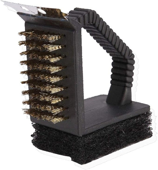 Bonaweite Bird Cage Cleaner, Bird Cage Cleaning Brushes, Multi-function Stainless Steel Triangle Bird Cage Brush Set, Birdcage Cleaner Poop off Scrub Brush Kit for Cleaning Bird Cage Perch Kennel