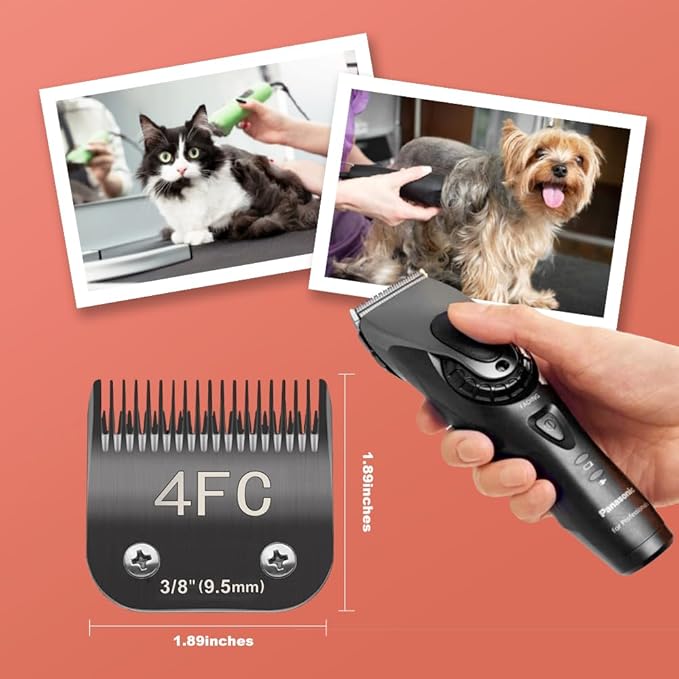 30# Pet Dog Grooming Detachable Blades, Compatible with Andis Size-30# Cut Length 1/50"(0.5mm), Most A5,KM Series Clippers,Made of Ceramic Blade (Black)