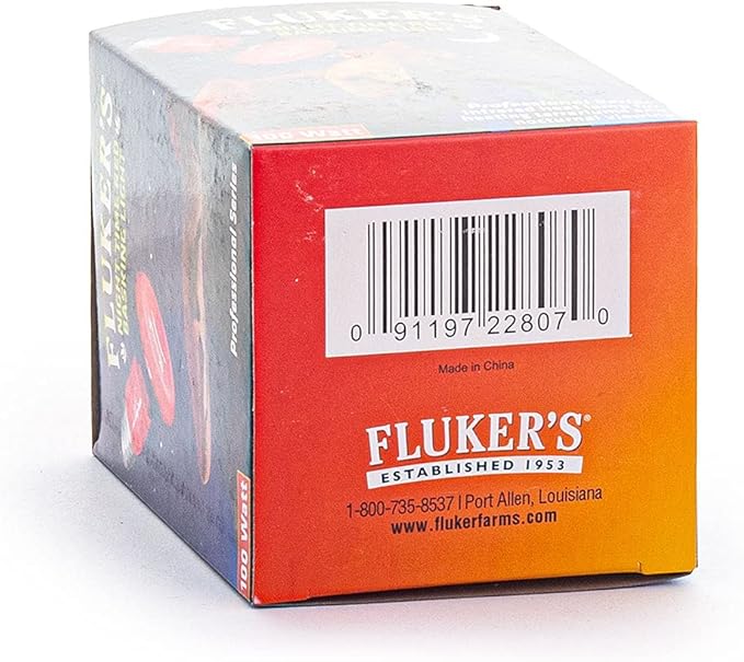 Fluker's Night Time Red Basking Spotlight, Infrared Heat Lamp for Reptiles, 100 Watt